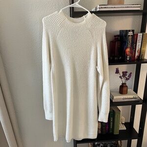 Abercrombie & Fitch cream sweater dress
